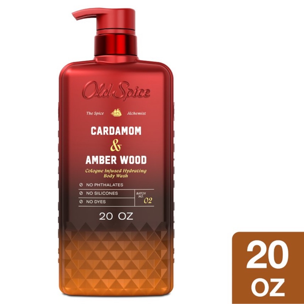 OLD SPICE | The Spice Alchemist Cologne Infused Body Wash, Cardamom & Amber Wood